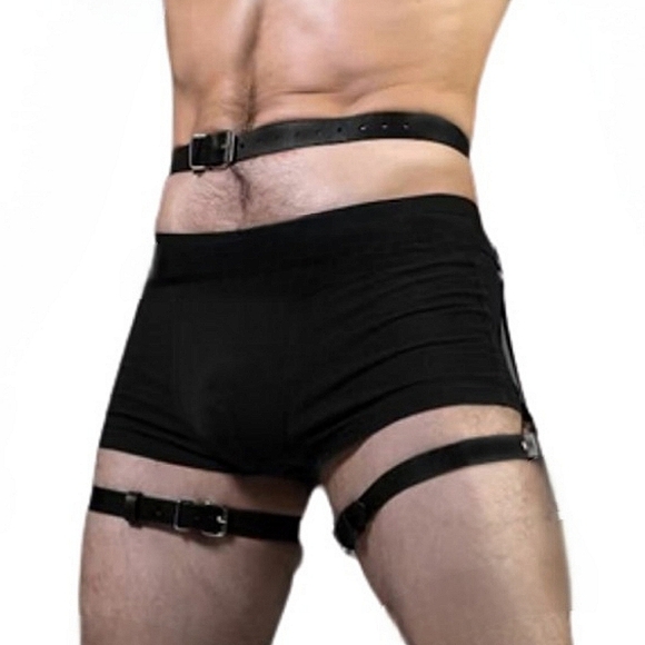 PU garter harness - Picture 1 of 8